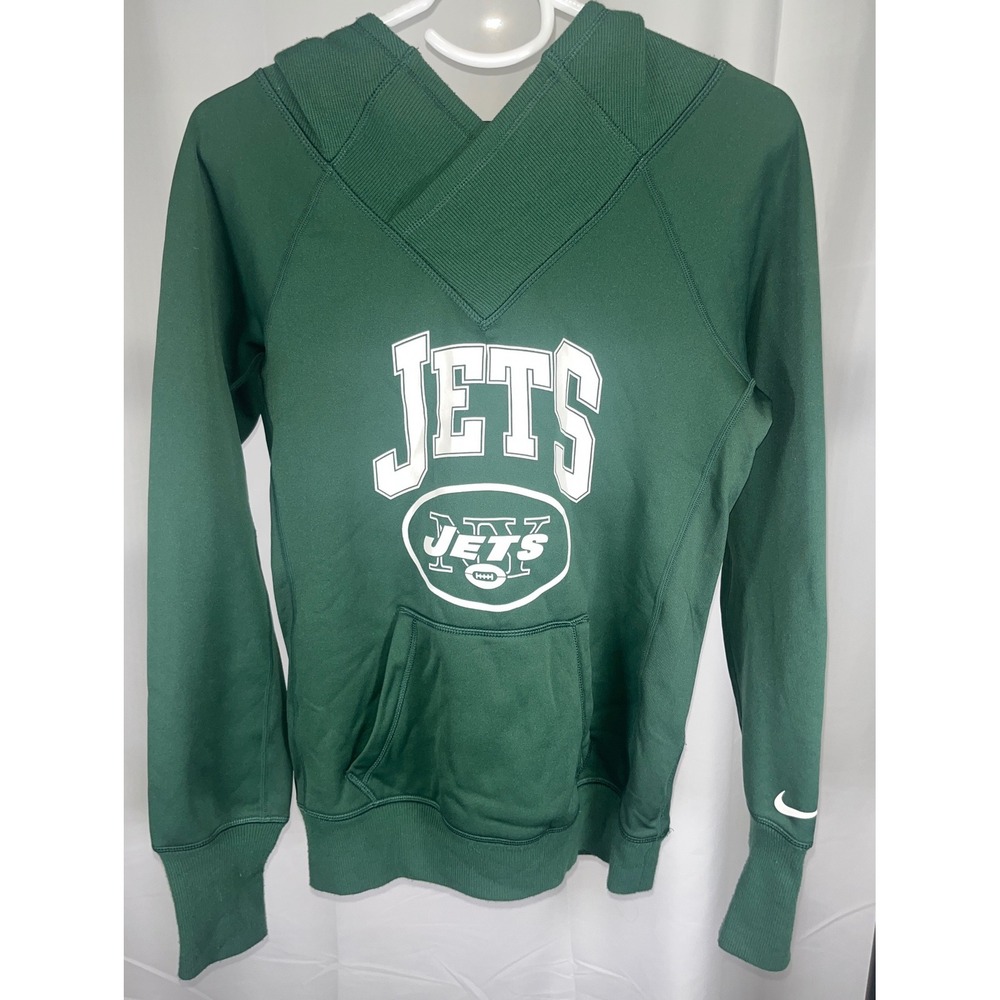 Nike New York Jets Therma-FIT Hoodie Green NFL Team Apparel Sweatshirt Small